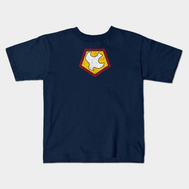 Peacemaker Symbol Kids T-Shirt by huckblade